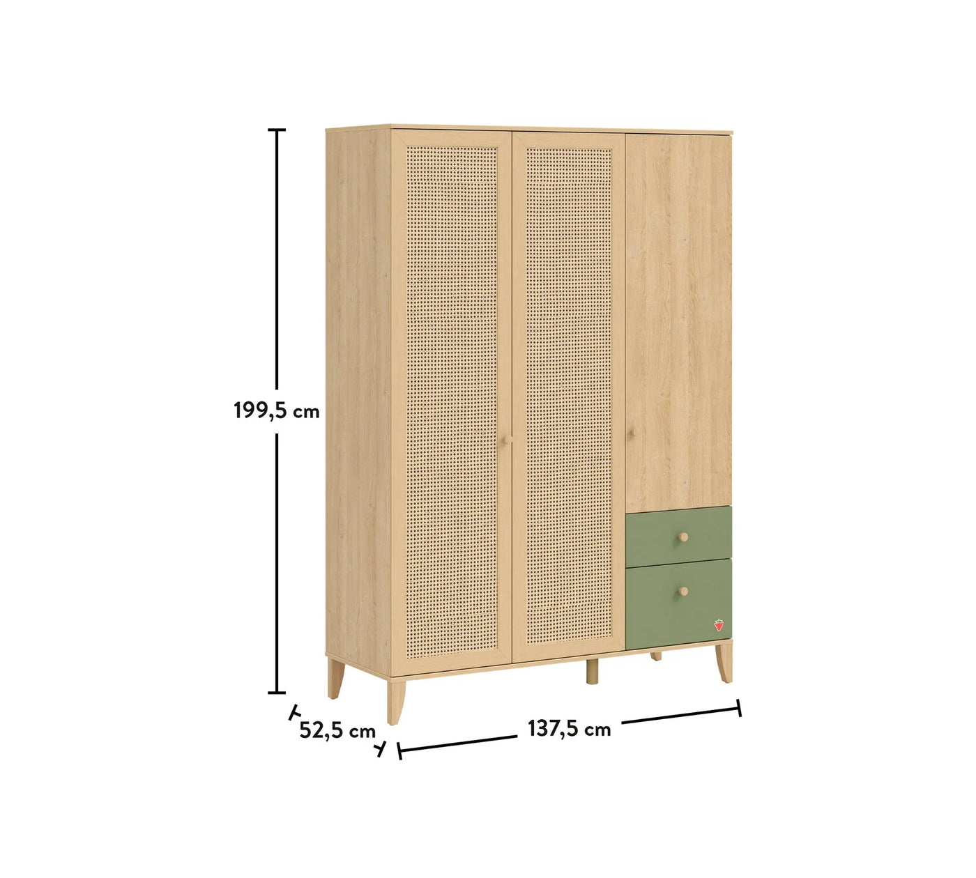 Loof 3 Door Wardrobe