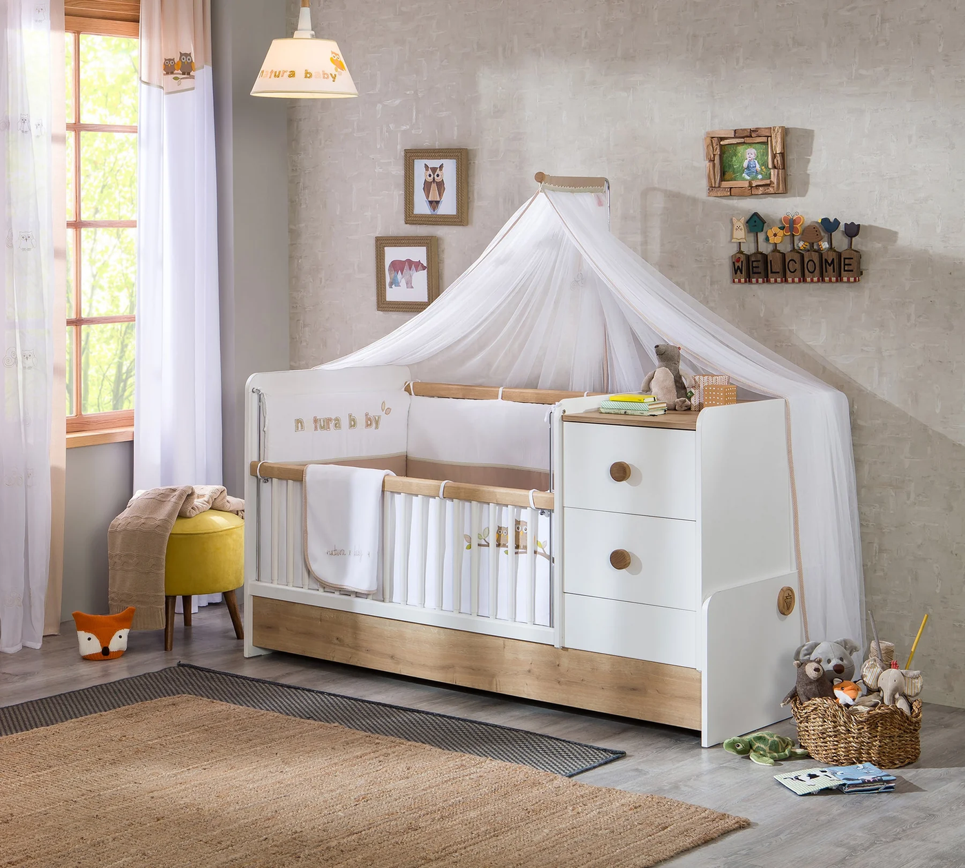 Natura Baby St Convertible Baby Bed [75x160 Cm]