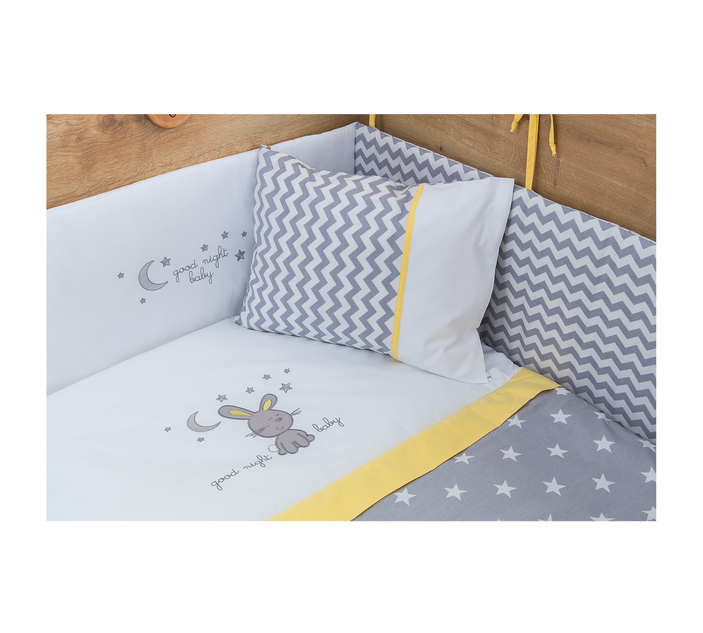 Happy Nights Baby Bedding Set [80x130 Cm]